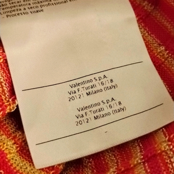 Missoni | Valentino S.P.A | Luxury High End Vibrant Pink And Gold Space Dye Top - Picture 11 of 14